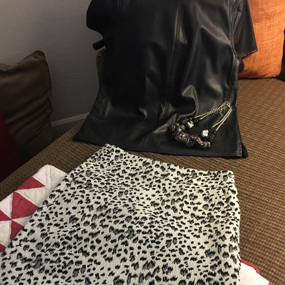 Skirt, three tops from Loft, all size SP.